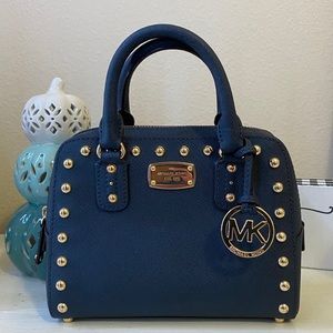 Michael Kors navy/gold small bag